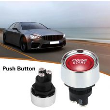 Red Indicator Light Engine Push-Start Button Set for Auto-Refitting (DC 12V)